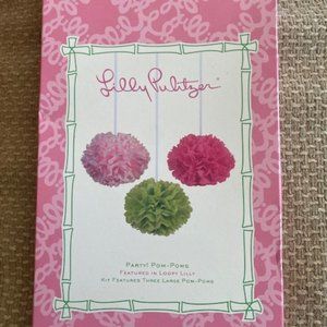 Lilly Putlizer Party Pom Poms NEW